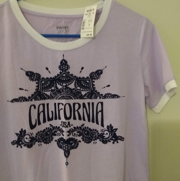 The Print Shop Other - The Print Shop California Purple T-shirt NWT